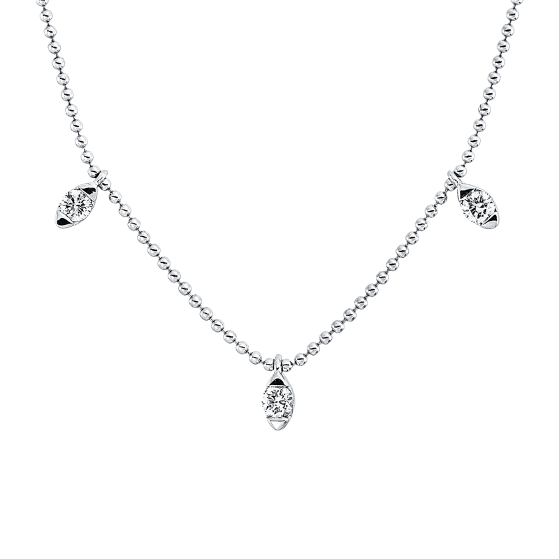 Modern Woman Collier Weißgold 18kt 0,29ct