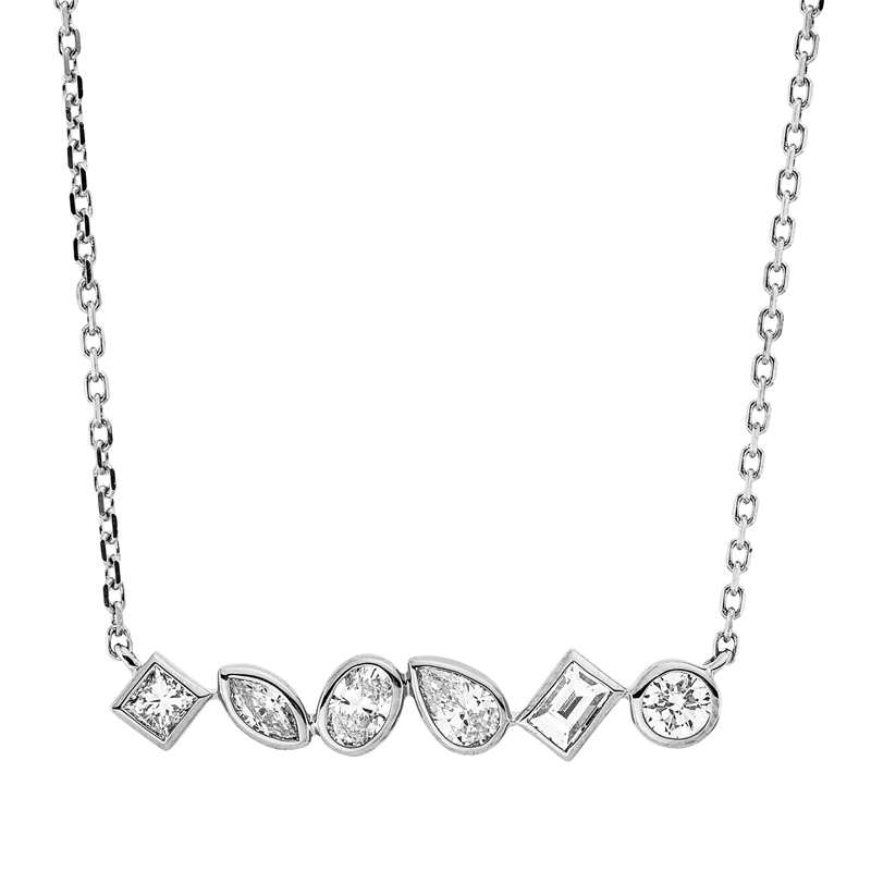 Modern Woman Collier Weißgold 18kt 0,45ct