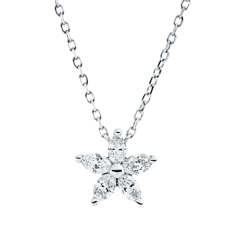 Symbol Collier Weißgold 18kt 0,27ct