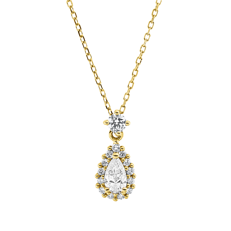 Modern Woman Collier Gelbgold 18kt 0,47ct