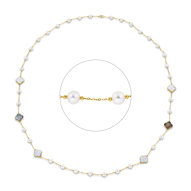 Perle Collier Gelbgold 18kt
