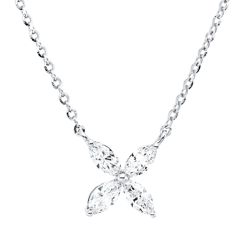 Modern Woman Collier Weißgold 18kt 0,55ct