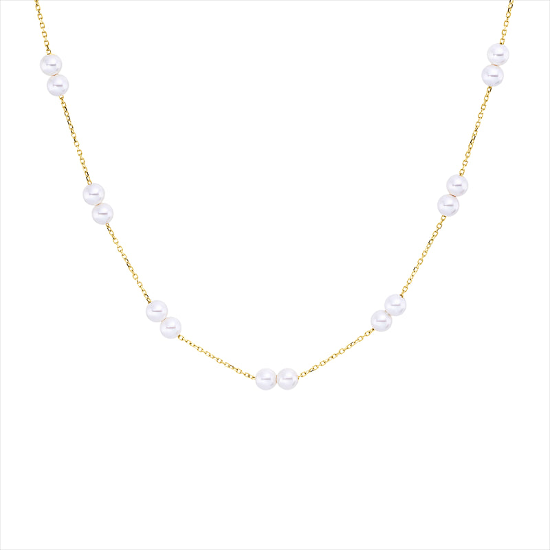 Perle Collier Gelbgold 18kt