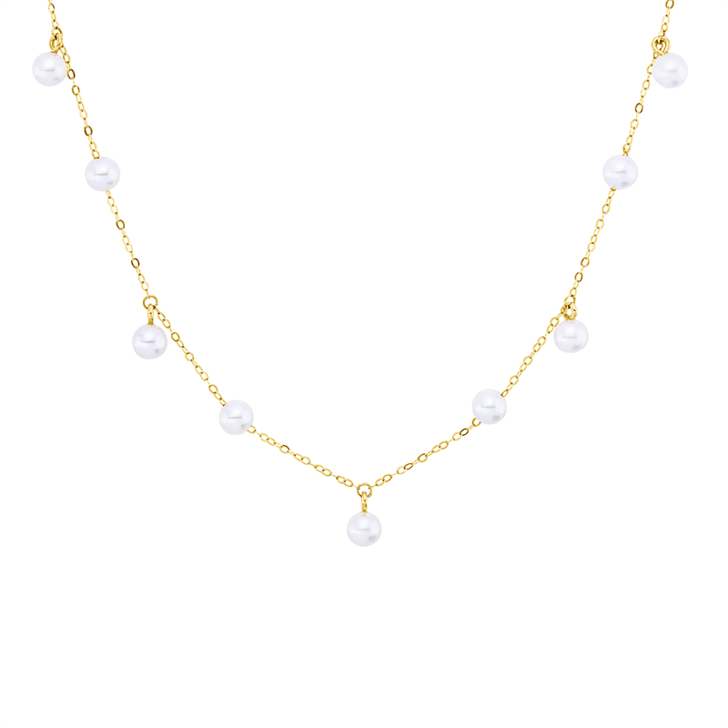 Perle Collier Gelbgold 18kt