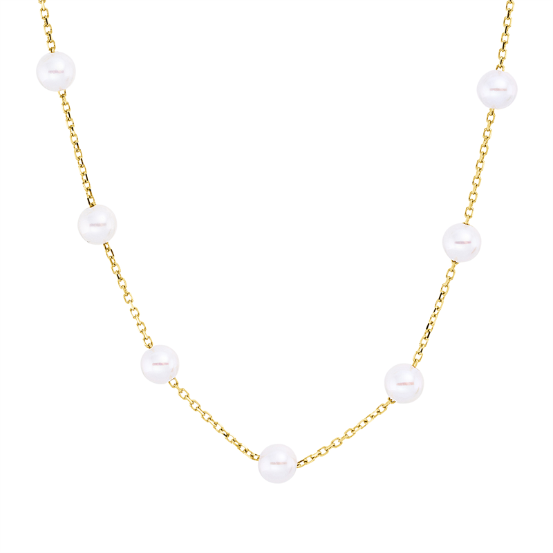 Perle Collier Gelbgold 18kt