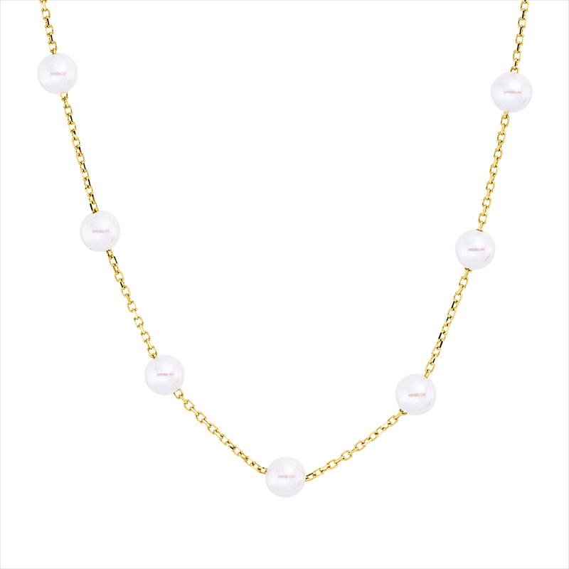 Perle Collier Gelbgold 18kt