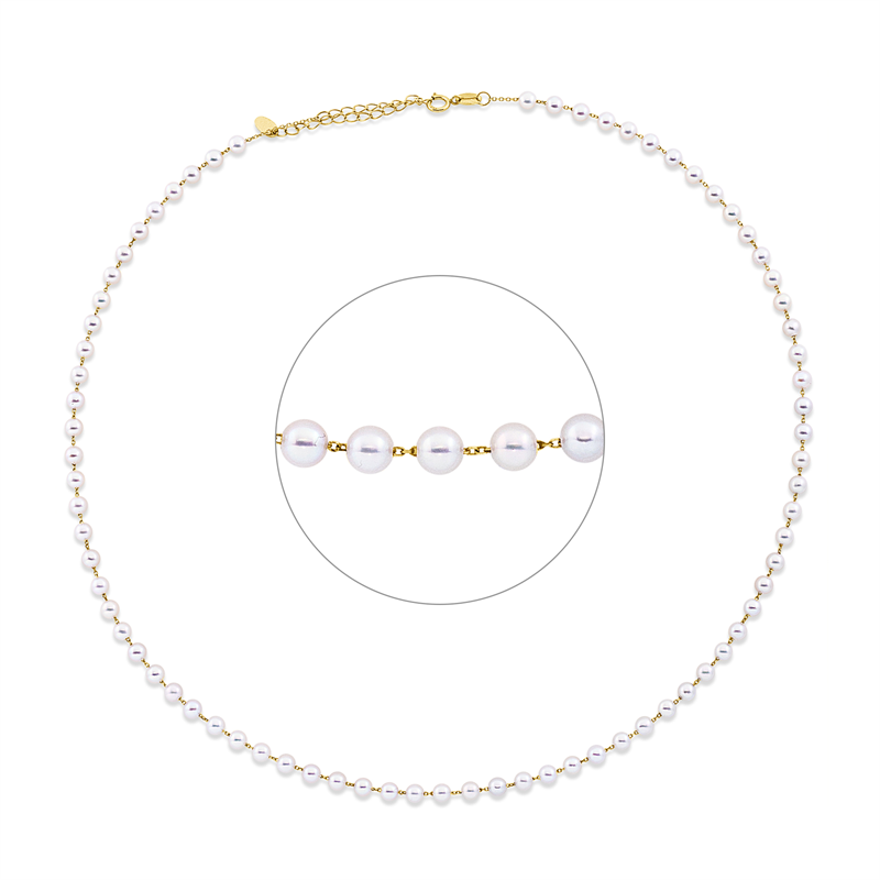 Perle Collier Gelbgold 18kt