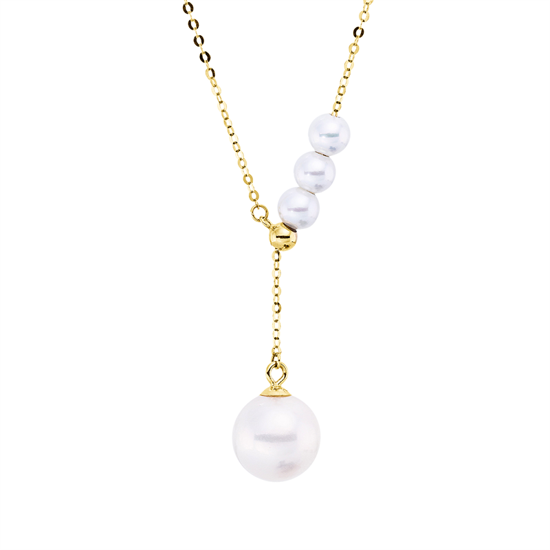 Perle Collier Gelbgold 18kt