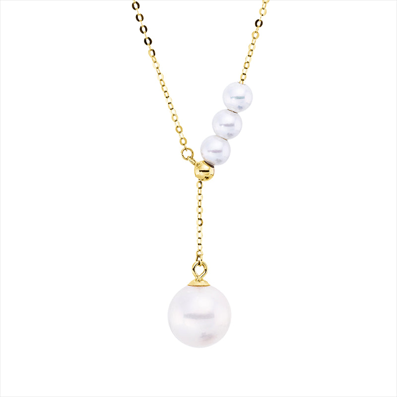 Perle Collier Gelbgold 18kt