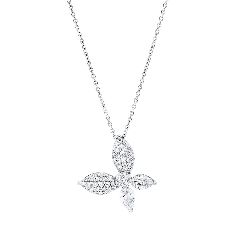 Tier Collier Weißgold 18kt Ref-4O732