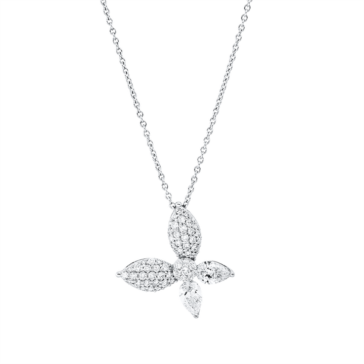 Tier Collier Weißgold 18kt Ref-4O732