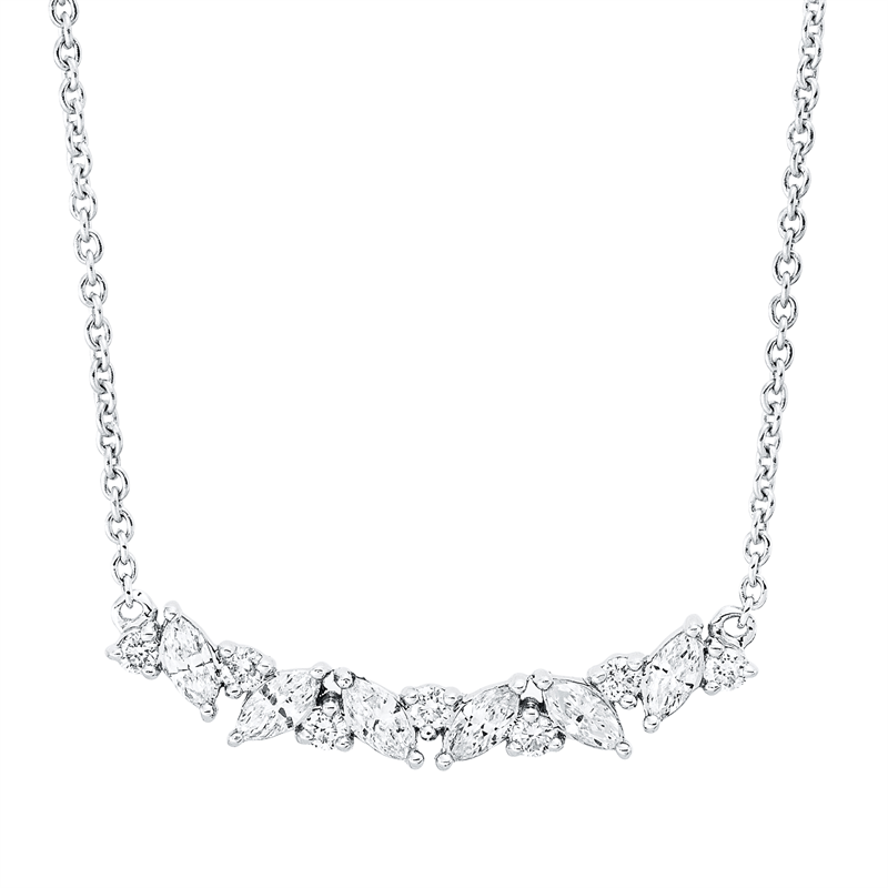 Modern Woman Collier Weißgold 18kt Ref-4O739