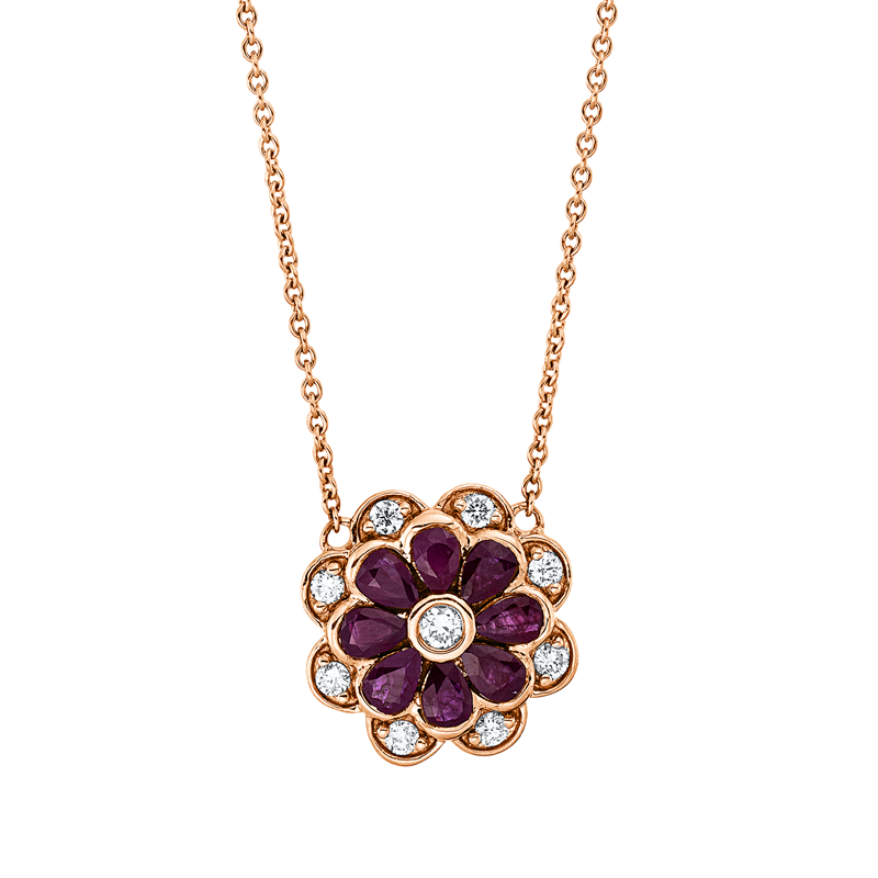 Farbstein Classic Collier Rotgold 18kt Ref-4O741