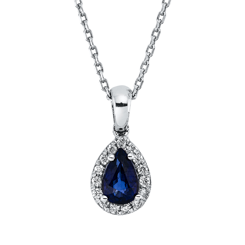 Farbstein Classic Collier Weißgold 18kt Ref-4O759