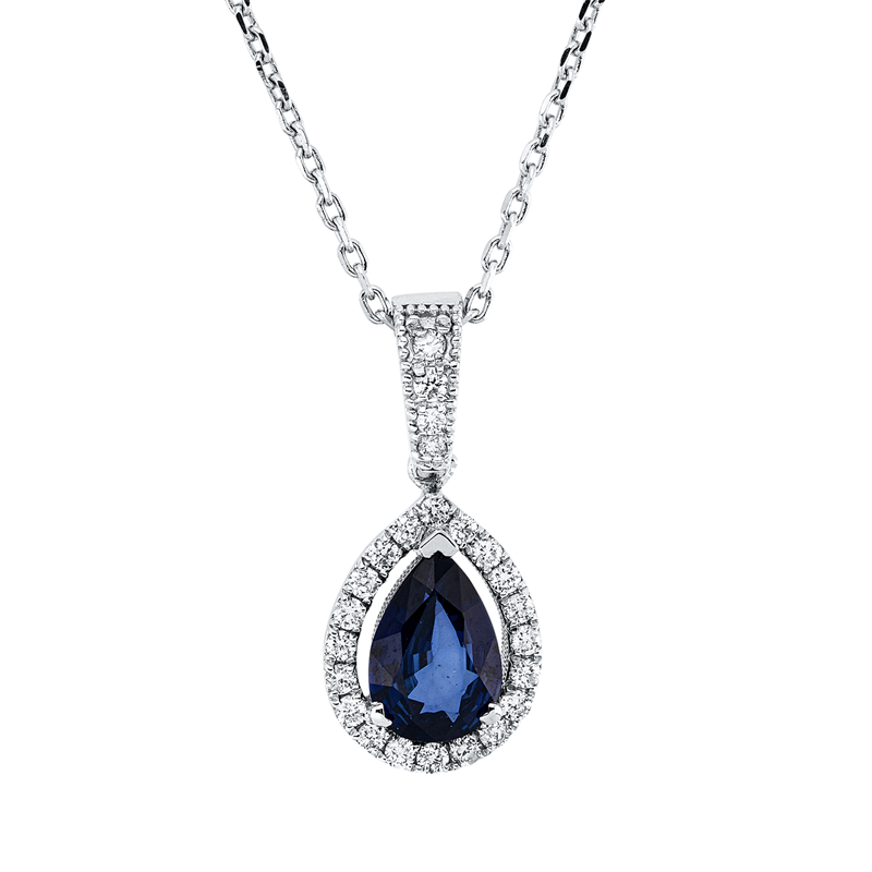 Farbstein Classic Collier Weißgold 18kt Ref-4O760