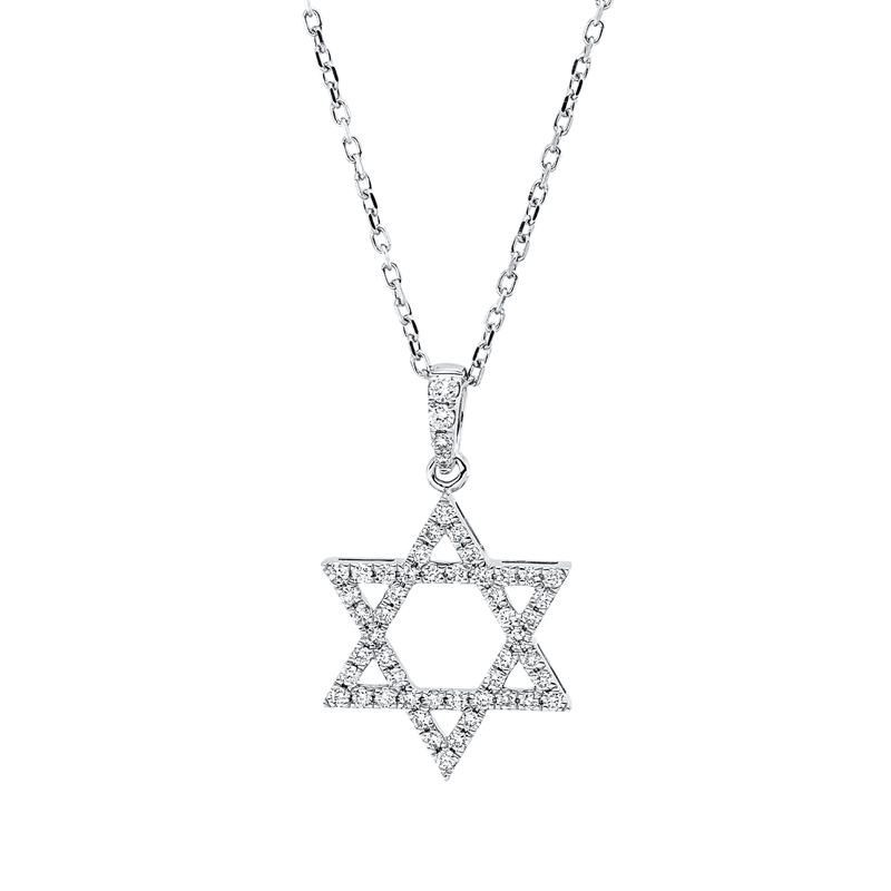 Symbol Collier Weißgold 18kt 0,27ct