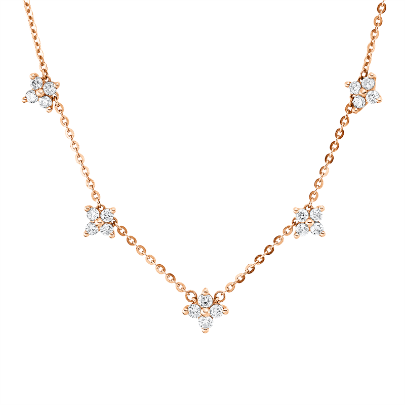 Modern Woman Collier Rotgold 18kt 0,67ct
