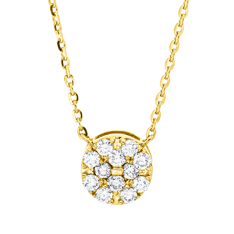 Illusion Classic Collier Weißgold 18kt 0,15ct
