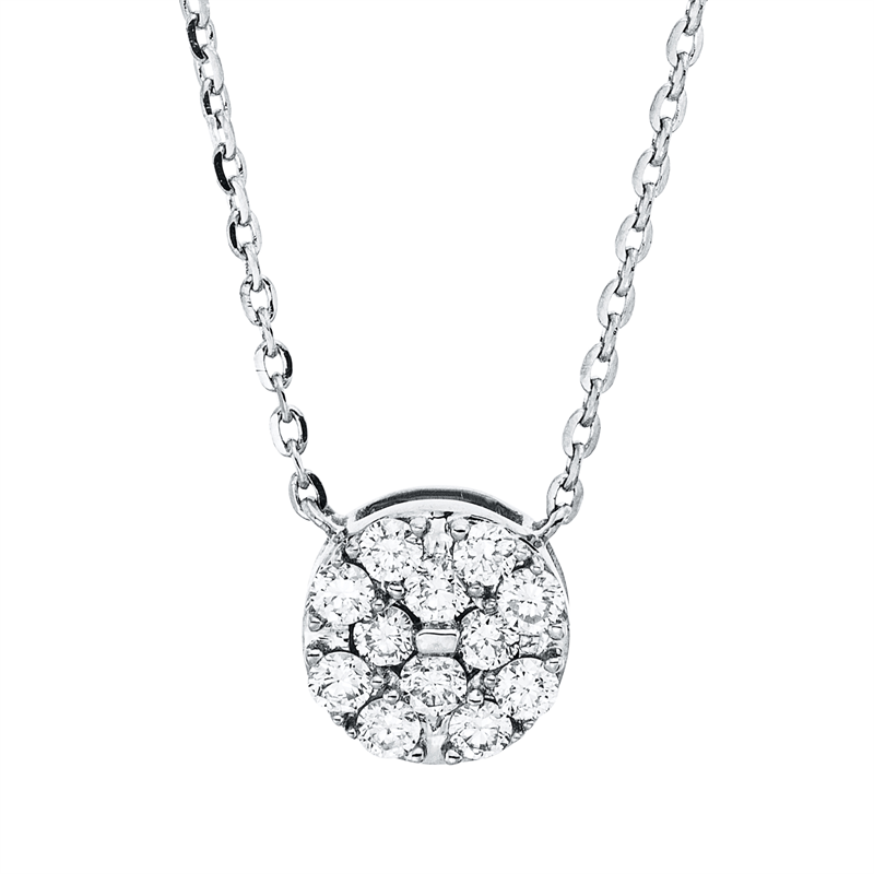 Illusion Classic Collier Weißgold 18kt 0,15ct