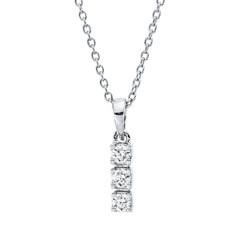 Modern Woman Collier Weißgold 18kt 0,11ct