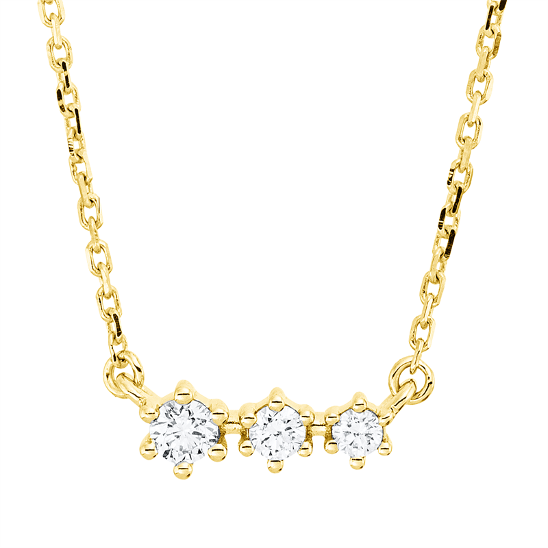 Modern Woman Collier Weißgold 18kt 0,1ct