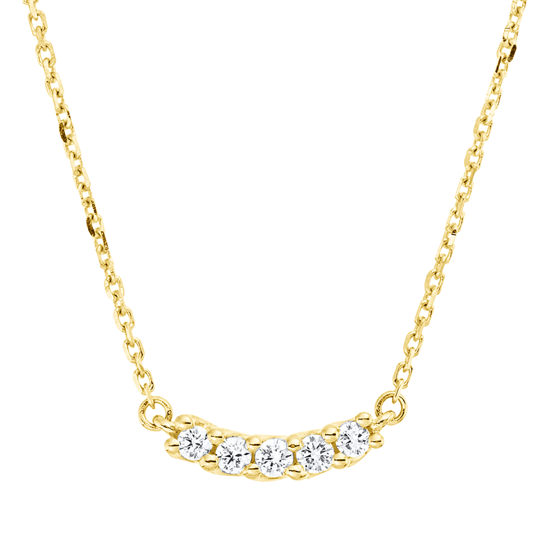Modern Woman Collier Weißgold 18kt 0,1ct