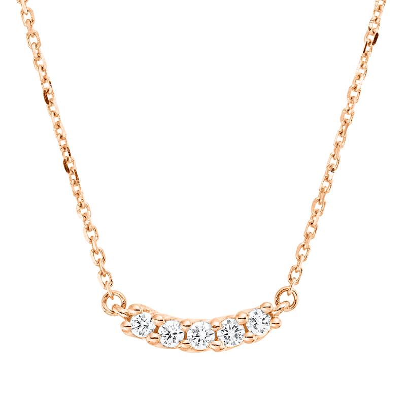 Modern Woman Collier Weißgold 18kt 0,1ct
