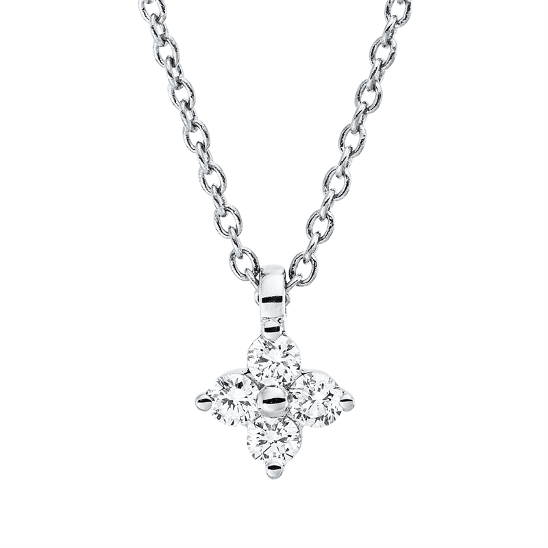 Modern Woman Collier Weißgold 18kt 0,1ct