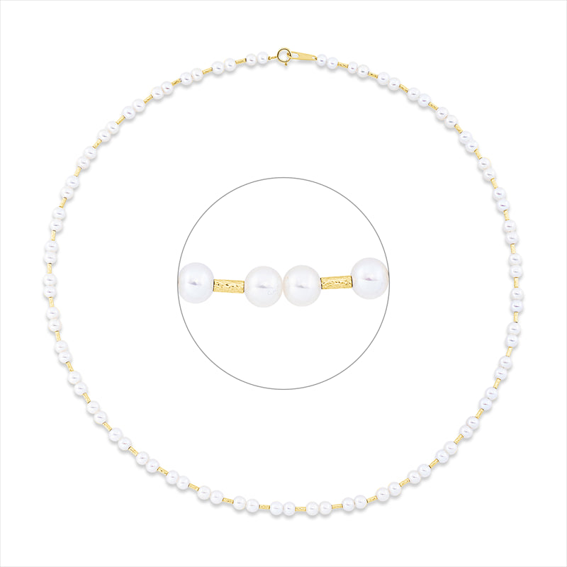 Perle Collier Gelbgold 18kt