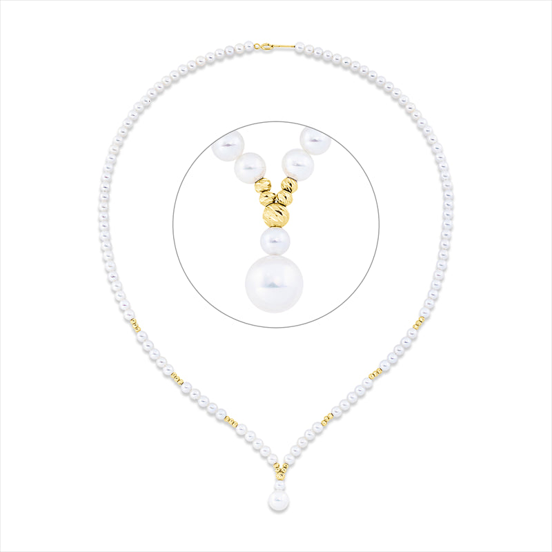 Perle Collier Gelbgold 18kt