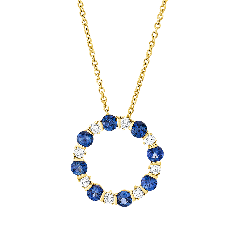 Farbstein Classic Collier Rotgold 18kt 0,26ct