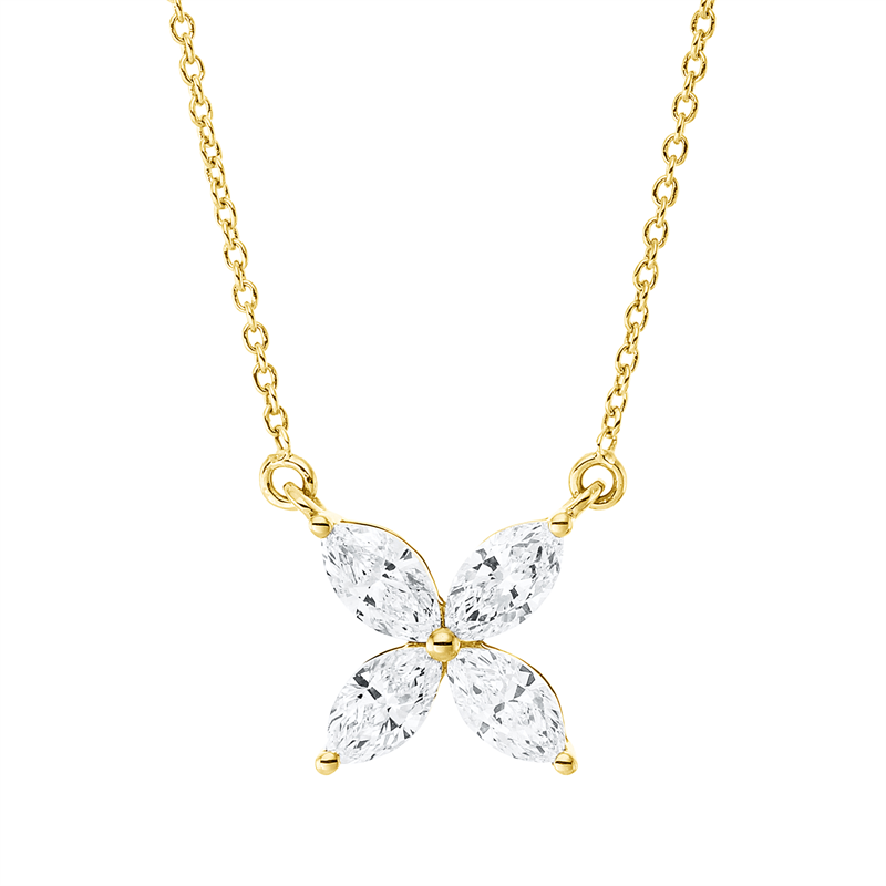 Modern Woman Collier Gelbgold 18kt 0,37ct