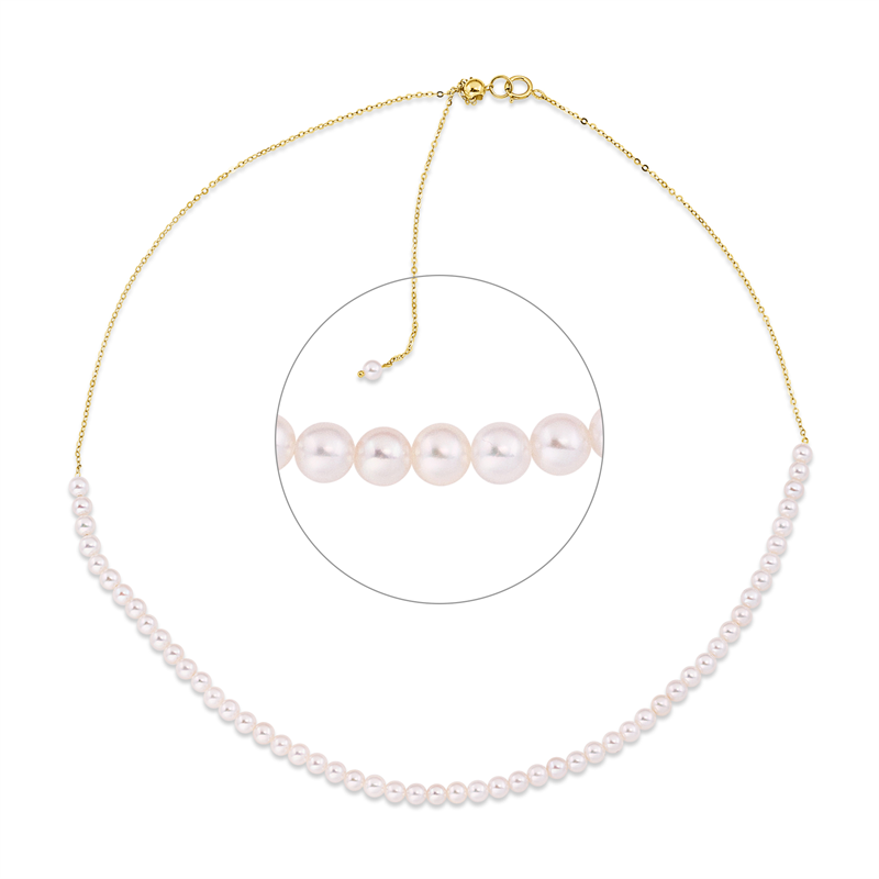 Perle Collier Gelbgold 18kt