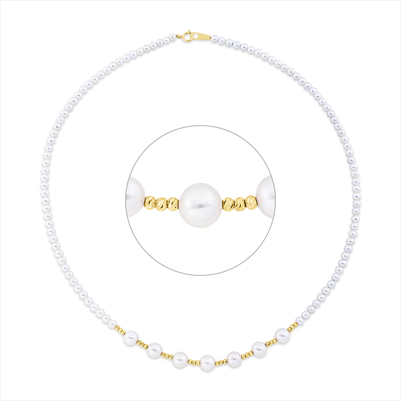 Perle Collier Gelbgold 18kt