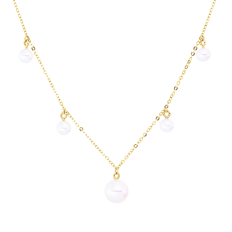 Perle Collier Gelbgold 18kt