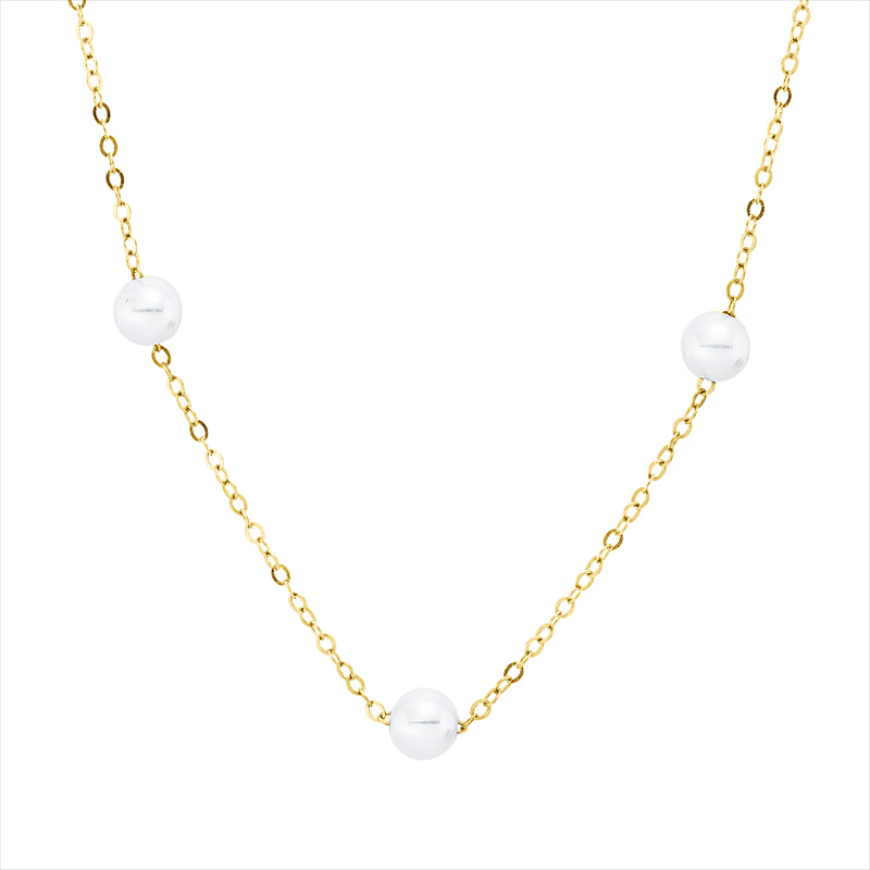 Perle Collier Gelbgold 18kt