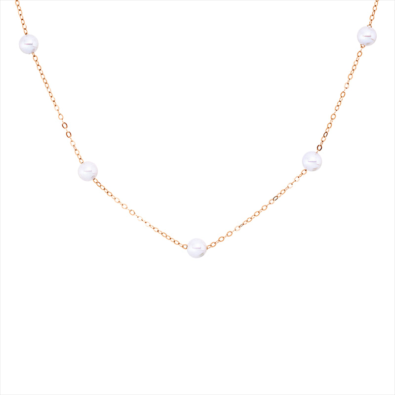 Perle Collier Gelbgold 18kt
