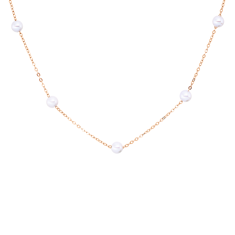 Perle Collier Gelbgold 18kt