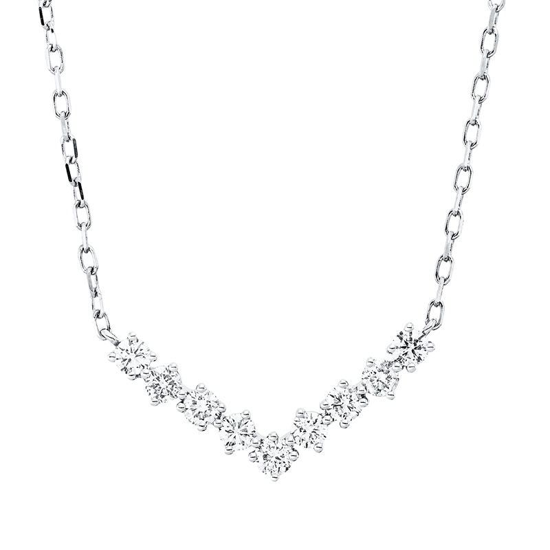 Modern Woman Collier Weißgold 18kt 0,36ct