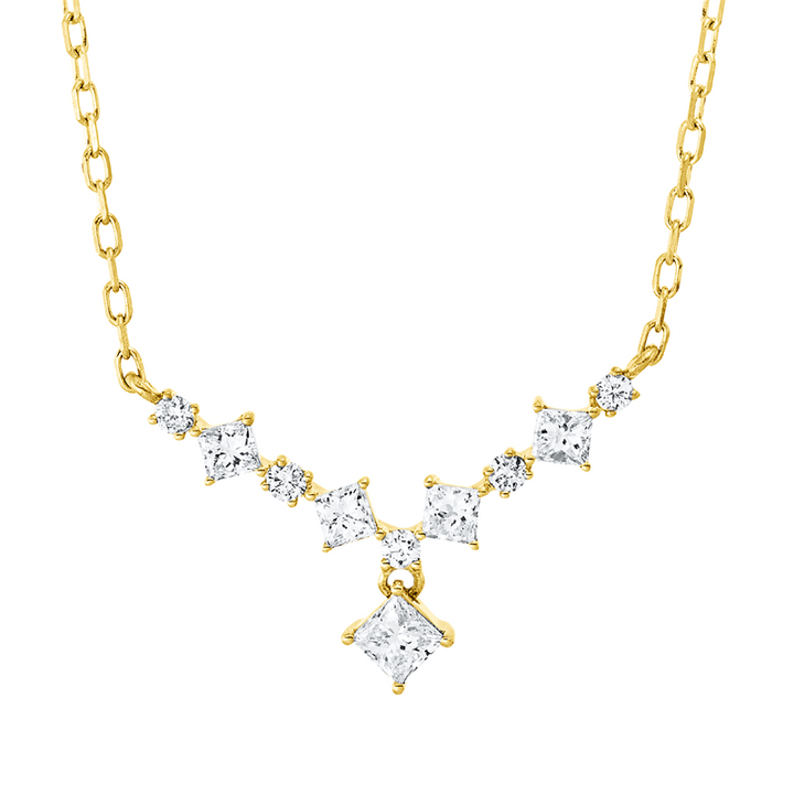 Baguette Collier Gelbgold 18kt Ref-4P411