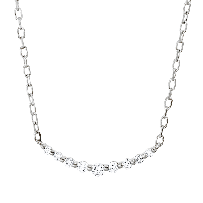 Modern Woman Collier Weißgold 18kt 0,16ct