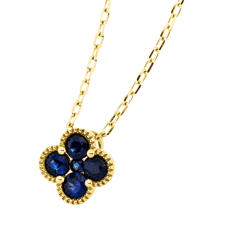 Farbstein Classic Collier Weißgold 18kt