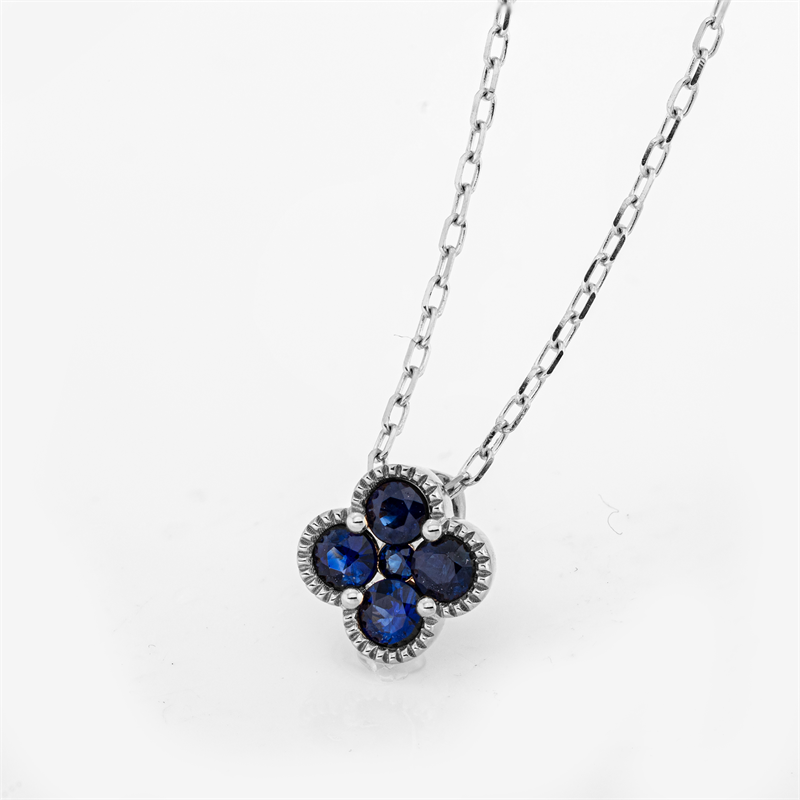 Farbstein Classic Collier Weißgold 18kt