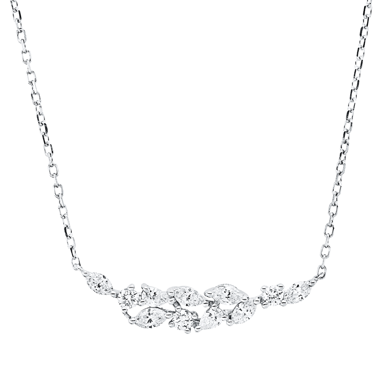 Modern Woman Collier Weißgold 18kt Ref-4P438
