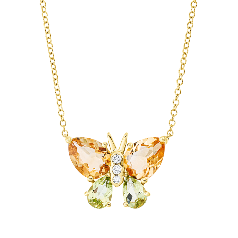 Tier Collier Gelbgold 18kt 0,05ct