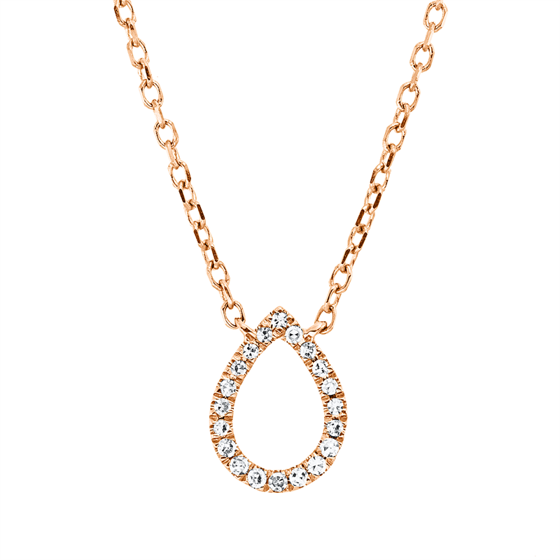 Symbol Collier Weißgold 18kt 0,04ct
