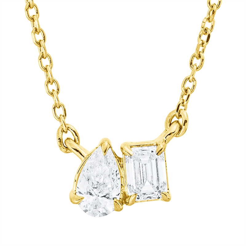Modern Woman Collier Gelbgold 18kt 0,29ct