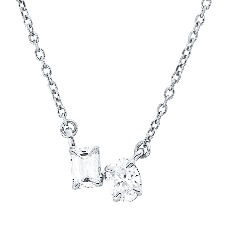 Modern Woman Collier Weißgold 18kt Ref-4P626