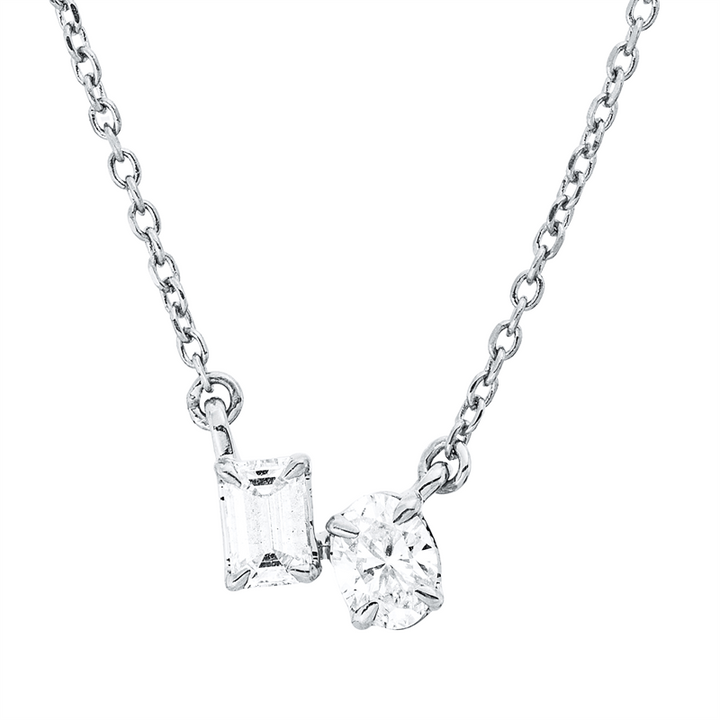 Modern Woman Collier Weißgold 18kt Ref-4P626