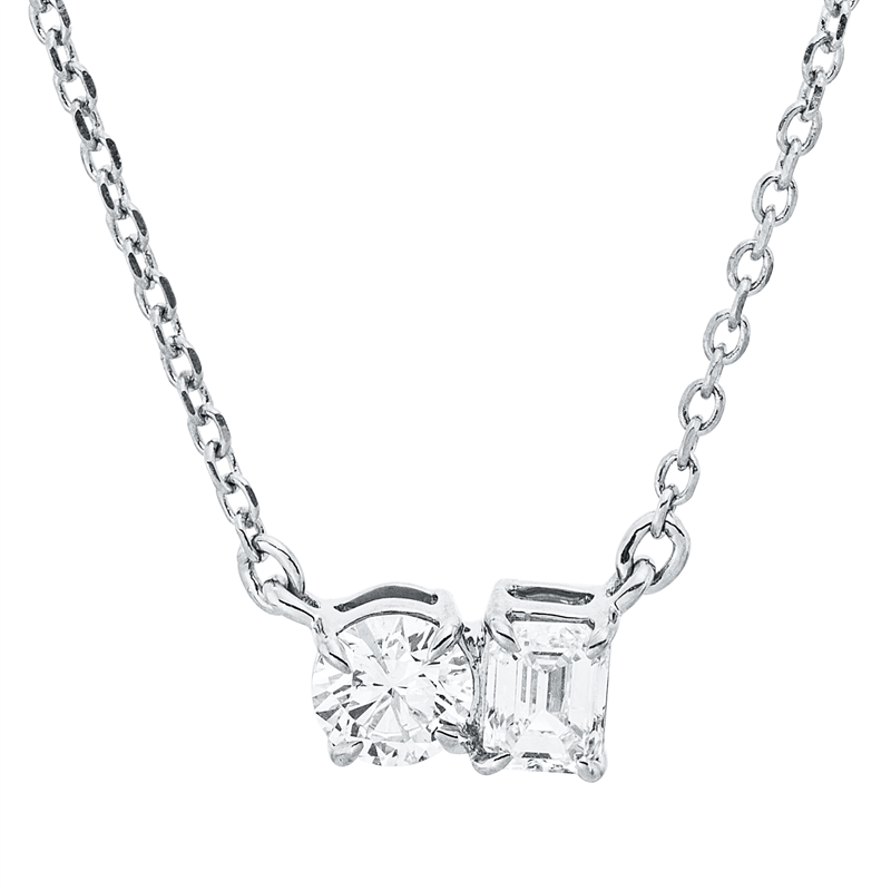 Modern Woman Collier Weißgold 18kt 0,28ct
